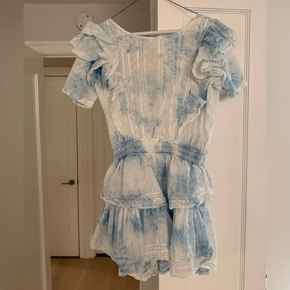 LoveShackFancy Natasha Ruffle Mini Dress